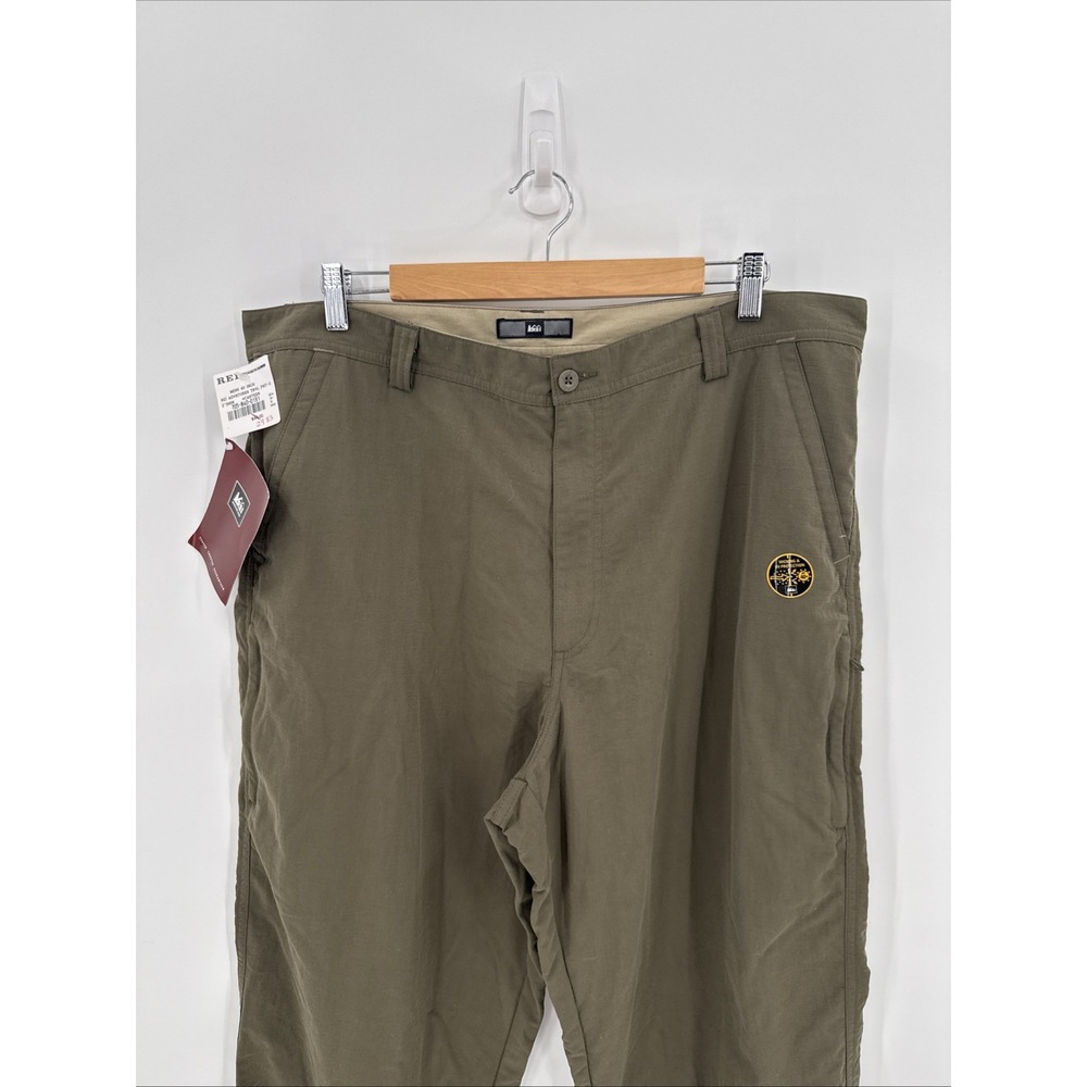 REI Mens Greenn Adventures Travel Hiking Pants Size 40x32 40+ SPF Travel Pants - Picture 2 of 9